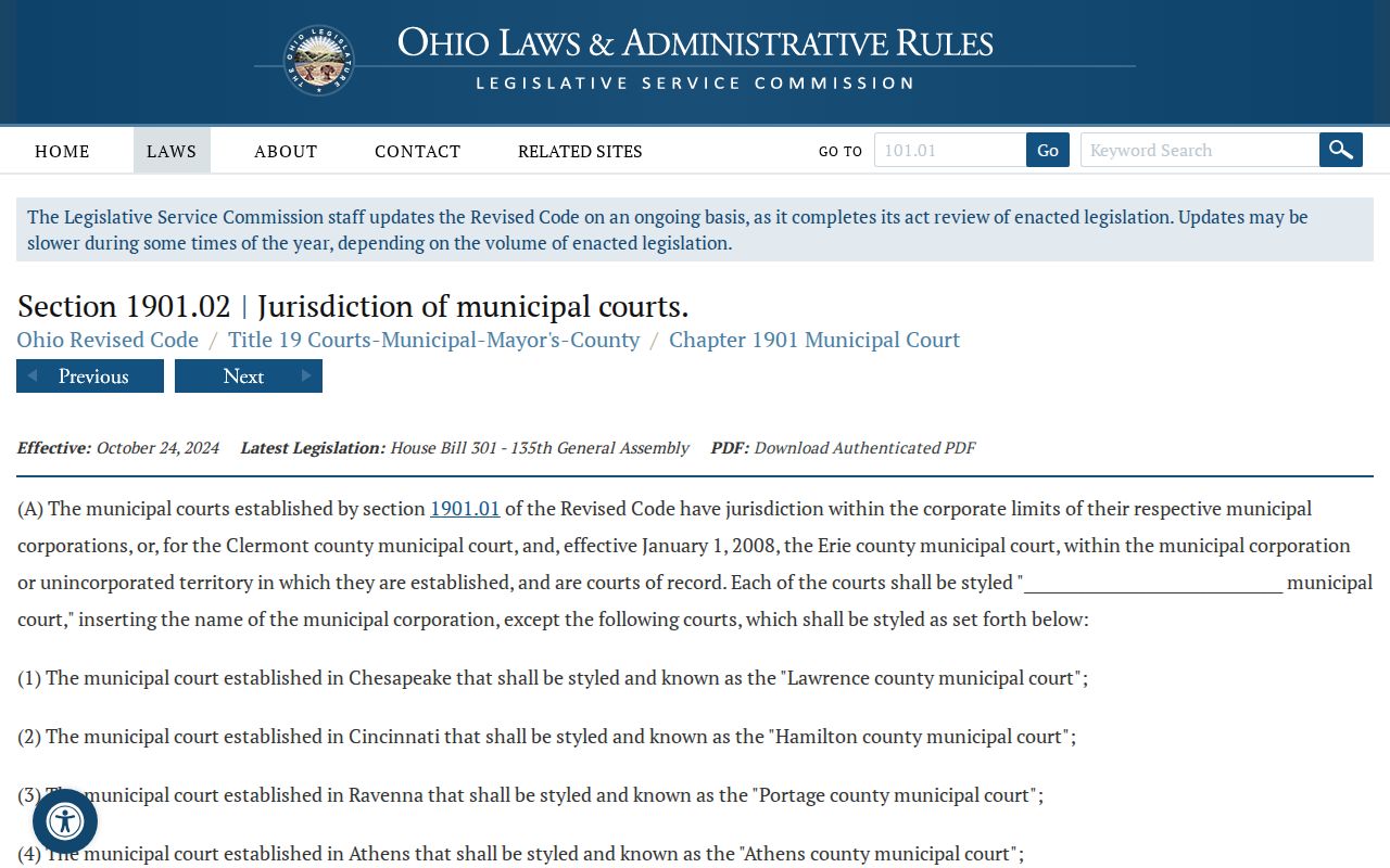 Hillsboro court docket Municipal Court territorial jurisdiction