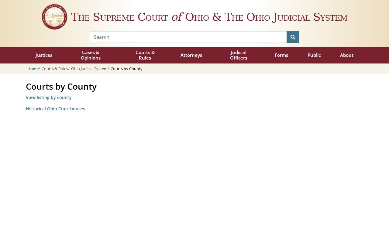 Highland County court docket court hierarchy and Ohio trial court directory