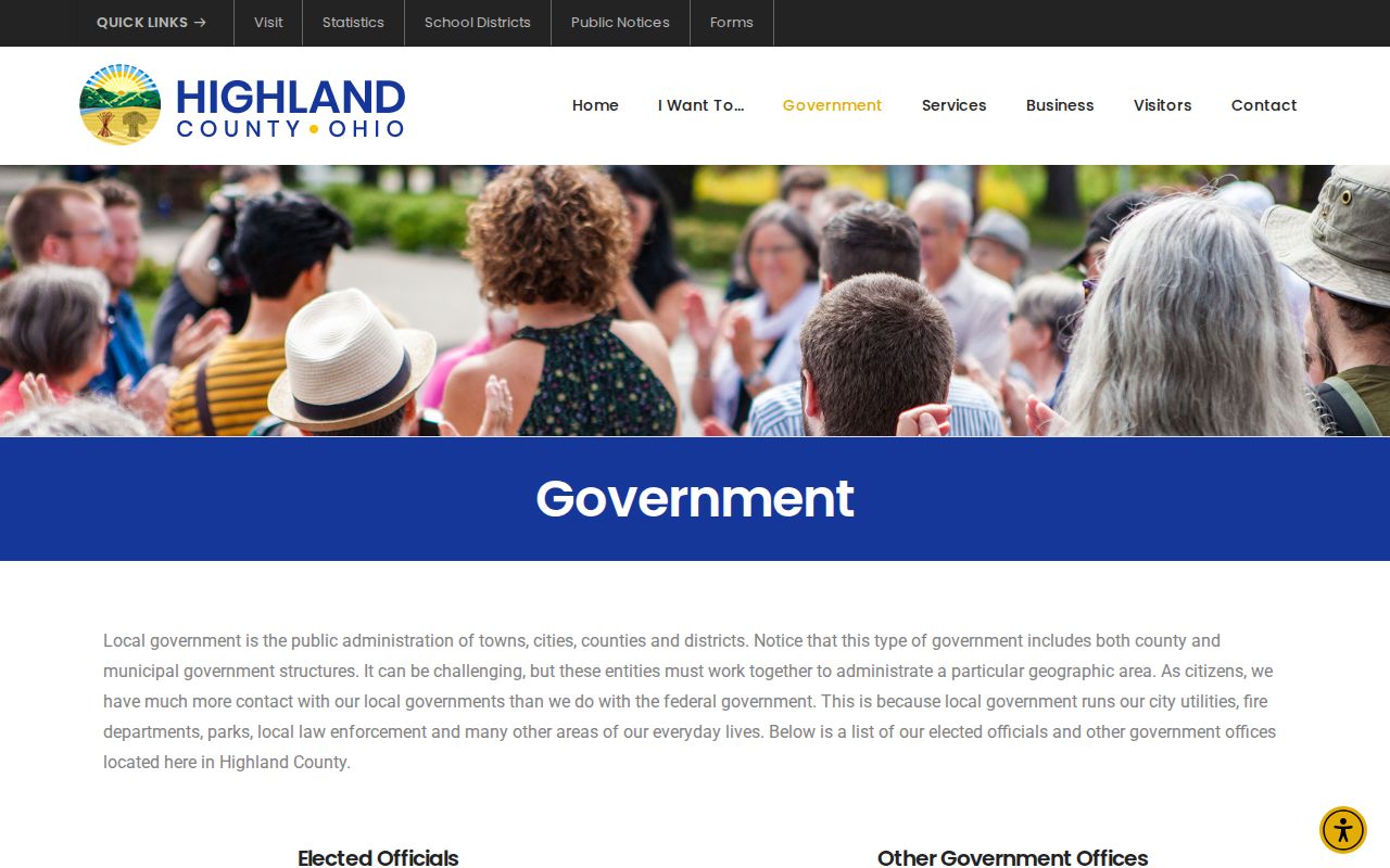 Highland County court docket clerk and court office directory