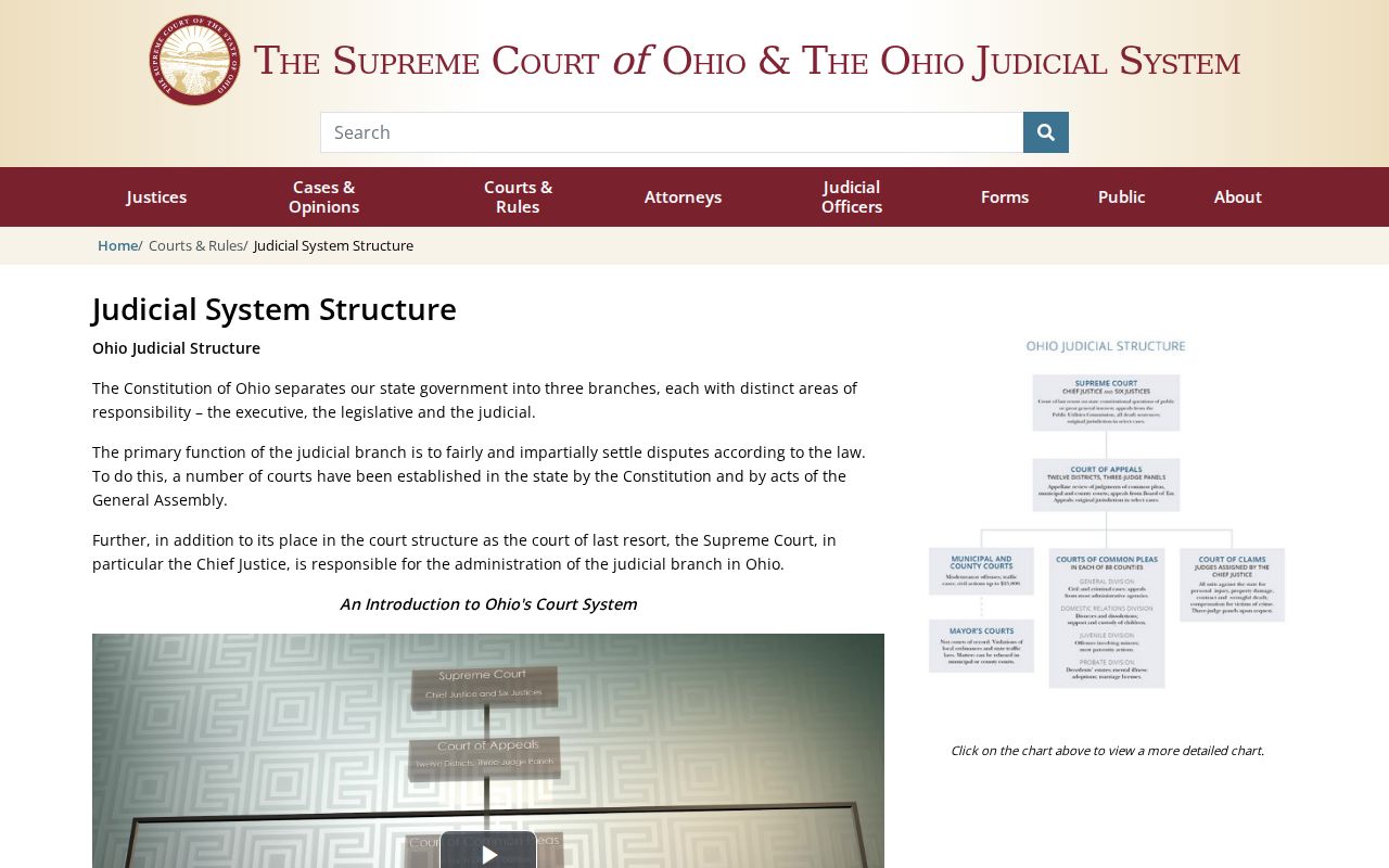 Highland County court docket structure in the Ohio judicial system