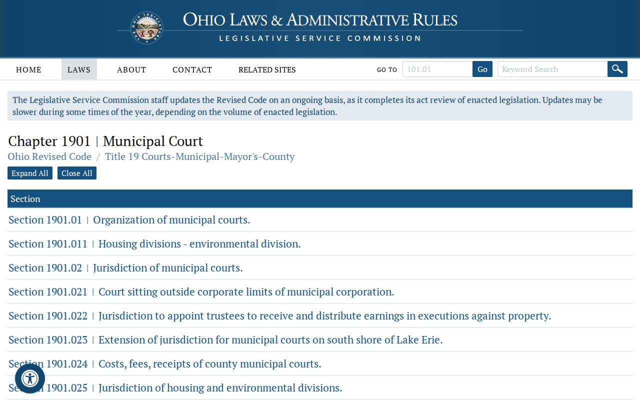 Mowrystown court docket Ohio municipal court framework
